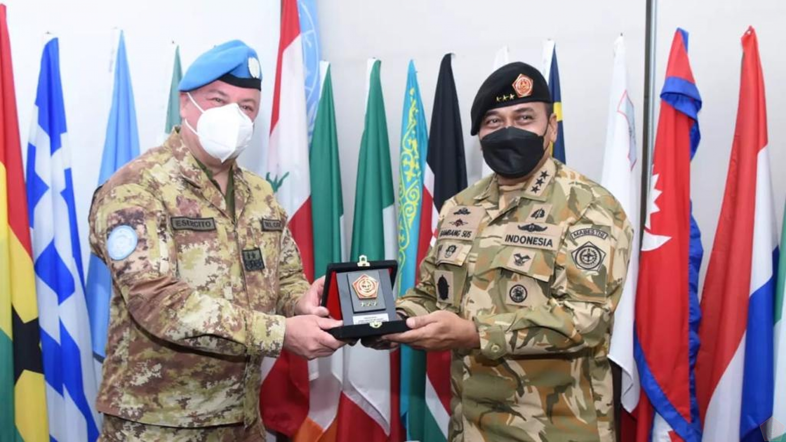 kunjungan Itjen TNI di UNIFIL tahun 2021